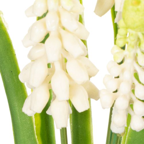 Itens Vaso de flores artificiais de jacinto para decoração de mesa elegante e visual sofisticado, 20 cm