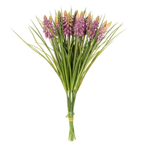 Itens Flor artificial de jacinto-uva para decoração de primavera na sala de estar, 30 cm, 15 peças.