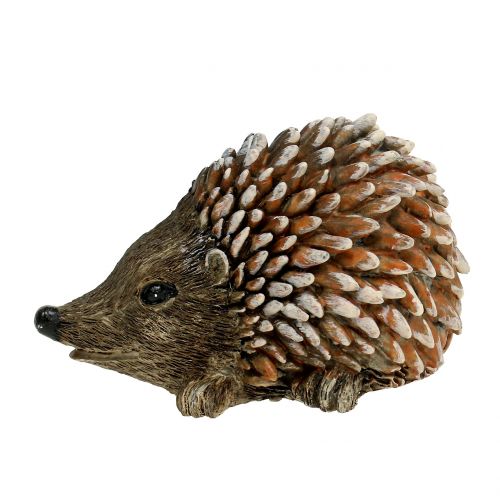 Floristik24 Figura de ouriço marrom 8cm