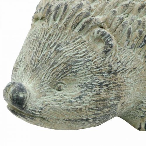 Floristik24 Figura decorativa ouriço 22cm decoração de jardim outono antigo verde 20 × 12 × Alt.10cm