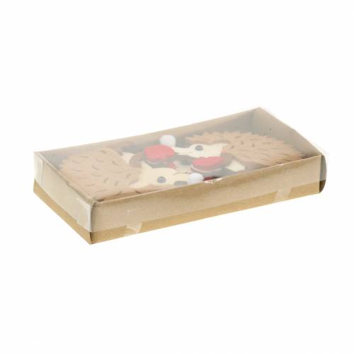 Floristik24 Decoração de outono para espalhamento e artesanato ouriço 8cm 6 unidades