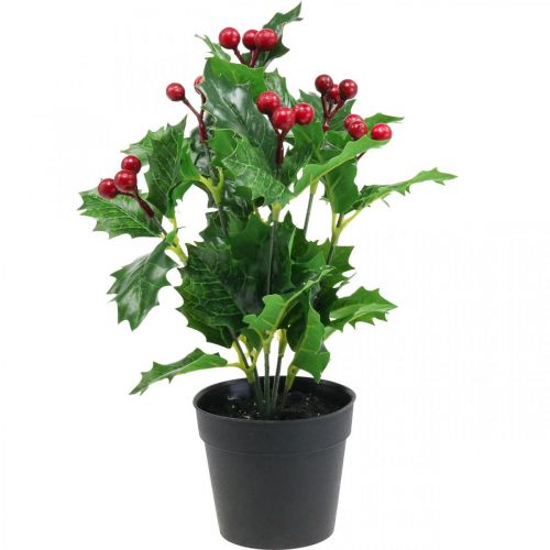 Floristik24 Azevinho em vaso plantas artificiais Ilex artificial 26cm