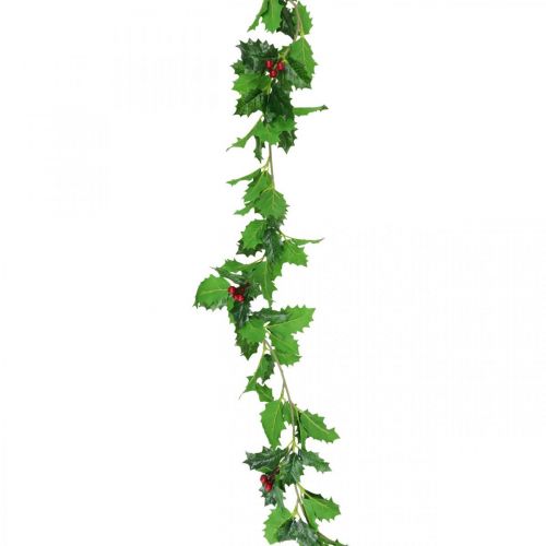 Itens Guirlanda de natal artificial azevinho guirlanda Ilex 160cm