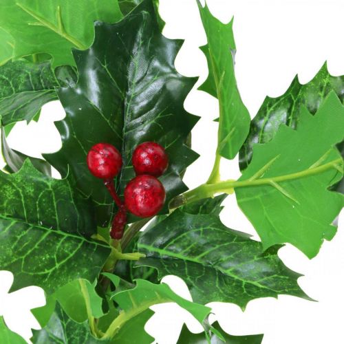 Floristik24 Ramo de natal Holly Ilex bagas artificiais 37cm