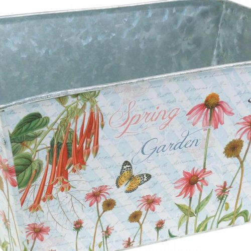 Floristik24 Decoração de mola jardineira de plantador de metal 20 × 12 × 10cm
