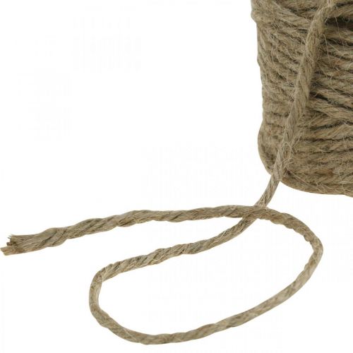 Floristik24 Cordão de juta natural, fibra natural, cordão decorativo Ø4mm 100m