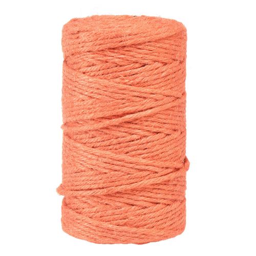 Floristik24 Fita de juta cordão de juta fita decorativa juta laranja Ø4mm 100m