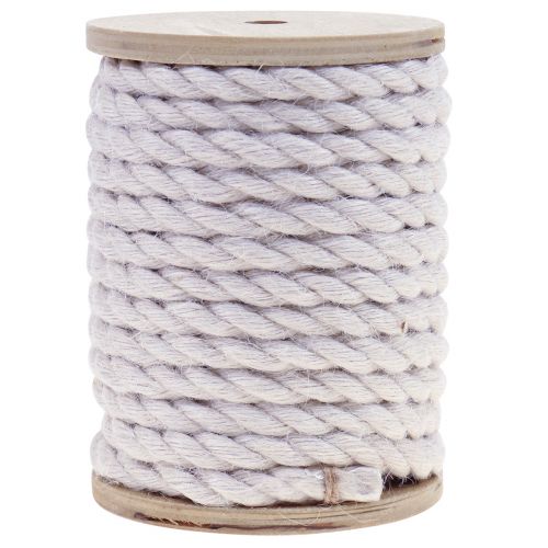 Itens Fita de juta cordão de juta cordão decoração de juta creme branco Ø7mm 5m