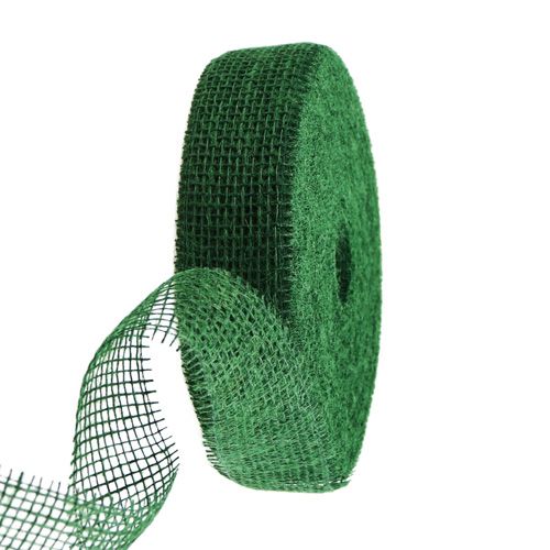 Itens Fita de juta verde escuro 5cm 40m