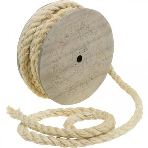 Itens Cordão de juta cordão decorativo creme feito de fibra natural de juta 8mm 7m