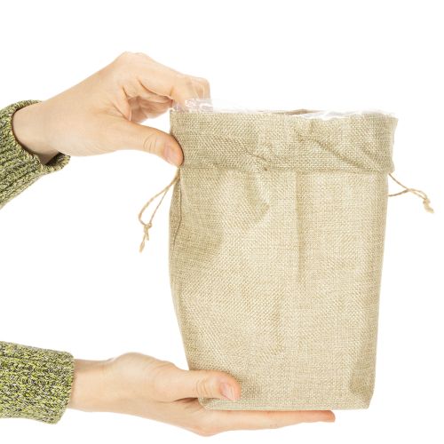 Saco de juta 13,5×11cm A25cm | Floristik24.pt