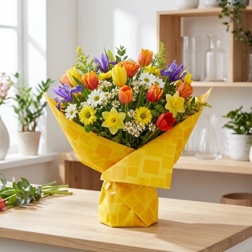 Itens Papel para decoração de arranjos florais e vasos de flores, 25cm x 100m