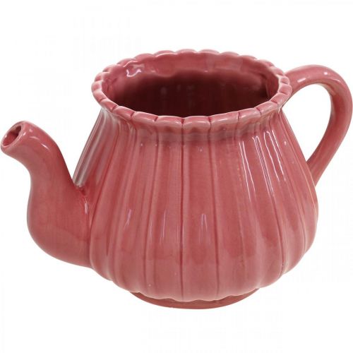 Itens Bule decorativo vaso de cerâmica rosa, vermelho, branco L19cm 3pcs