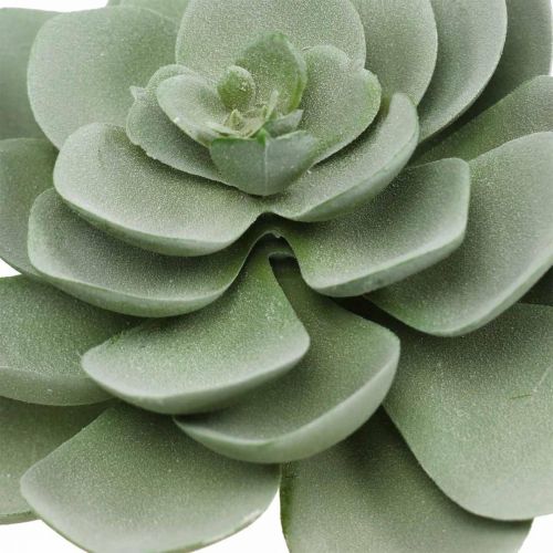 Floristik24 Suculenta artificial deco plantas artificiais verdes 11 × 8,5 cm 3 peças
