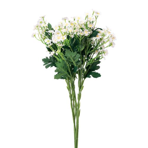 Floristik24 Flores artificiais do prado de camomila brancas 58 cm 4 unidades