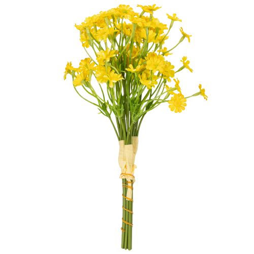 Itens Buquê de camomila artificial para decoração fresca e prática, 28 cm, 3 peças.