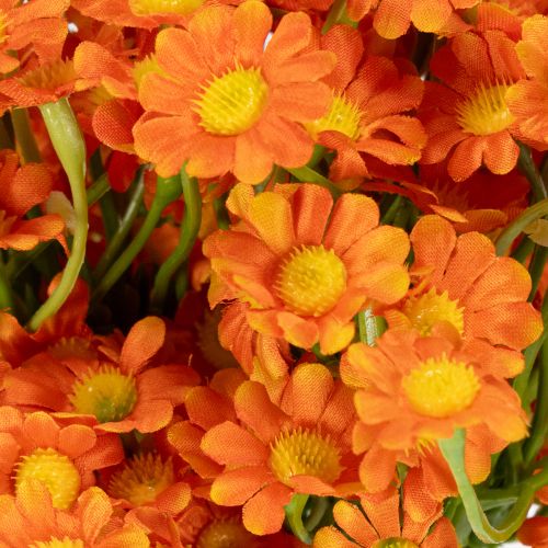 Itens Buquê artificial de camomila para decoração sazonal, 27 cm, 3 peças.