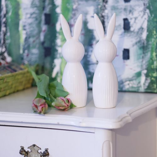 Itens Miniatura de coelho como objeto decorativo para arranjos modernos de primavera, 22 cm, 2 peças