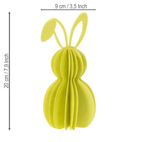 Itens Coelho decorativo de papel para pendurar, perfeito para decoração de primavera, 20 cm, 4 peças.
