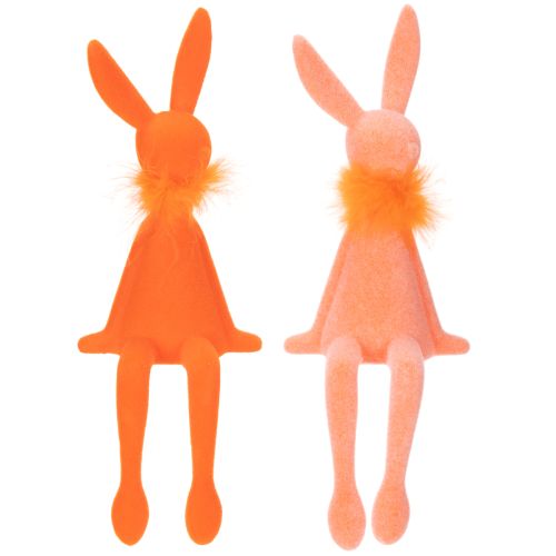 Itens Coelho da Páscoa Decorativo para Prateleira, Estatueta de Coelho da Páscoa Sentado para Páscoa e Primavera, 27cm, 2 Peças