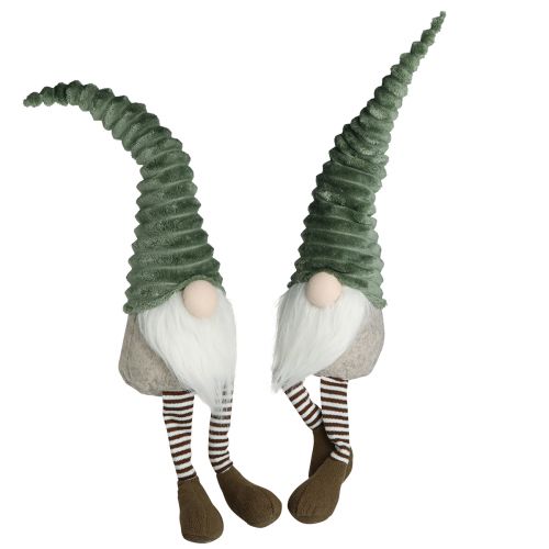 Banqueta Edge Gnomo Natal Verde Marrom Alt.55cm 2 unidades