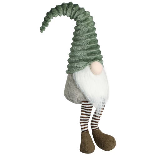 Floristik24 Banqueta Edge Gnomo Natal Verde Marrom Alt.55cm 2 unidades