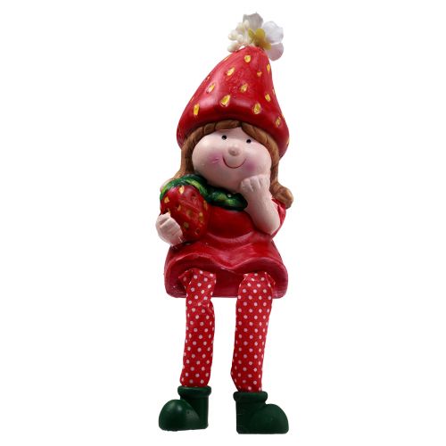 Floristik24 Banqueta borda morango figuras decorativas infantis H11,5-13cm 2 unidades
