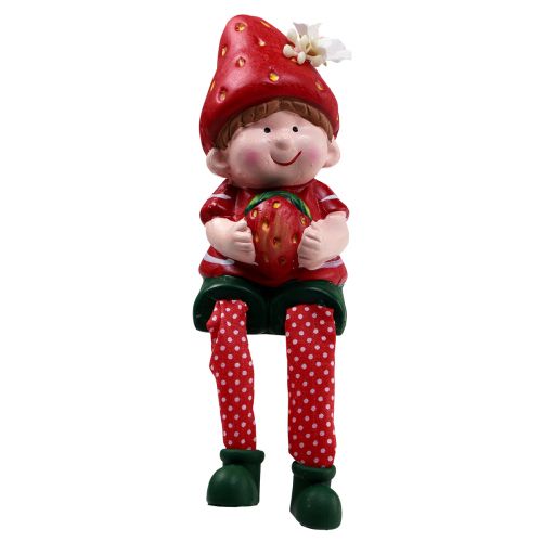 Floristik24 Banqueta borda morango figuras decorativas infantis H11,5-13cm 2 unidades