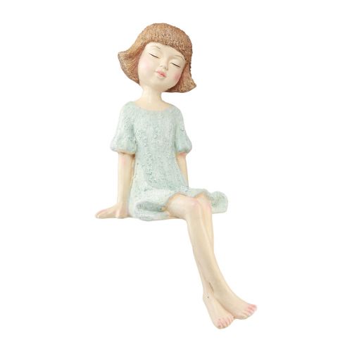 Itens Figura de jardim Edge Seater menina sentada colorida 52 cm