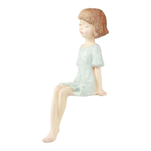 Floristik24 Figura de jardim Edge Seater menina sentada colorida 52 cm