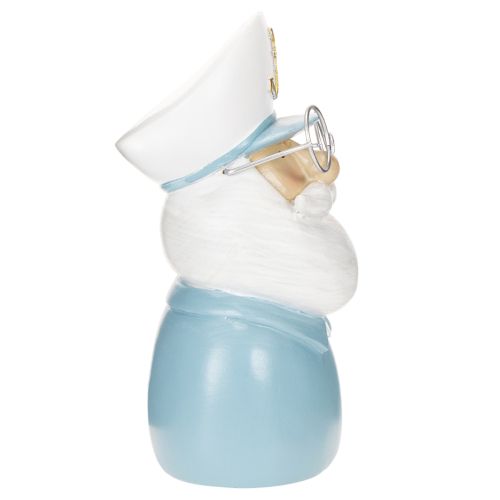 Estatueta de capitão, decoração marítima com óculos e chapéu, 16 cm | Floristik24.pt