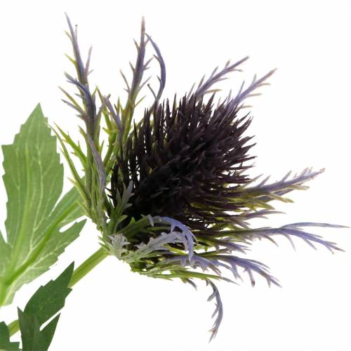 Floristik24 Ramo de cardo artificial azul-violeta 68 cm 3 unidades