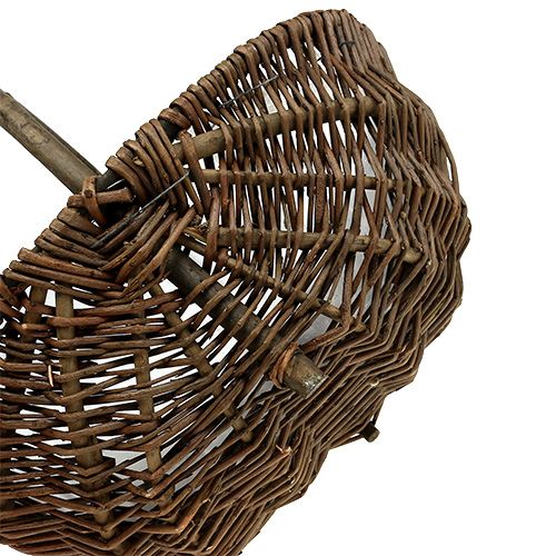 Floristik24 Cesta de batata 32cm com folha natural