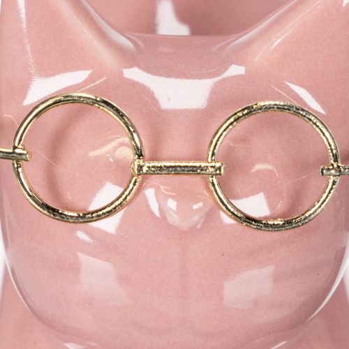 Itens Conjunto de 2 estatuetas decorativas de gato, ideais para decoração de quarto e banheiro, 14 cm.