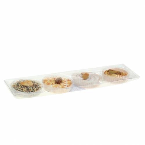 Floristik24 Tarte de nozes classificadas artificialmente 5cm 4 unidades