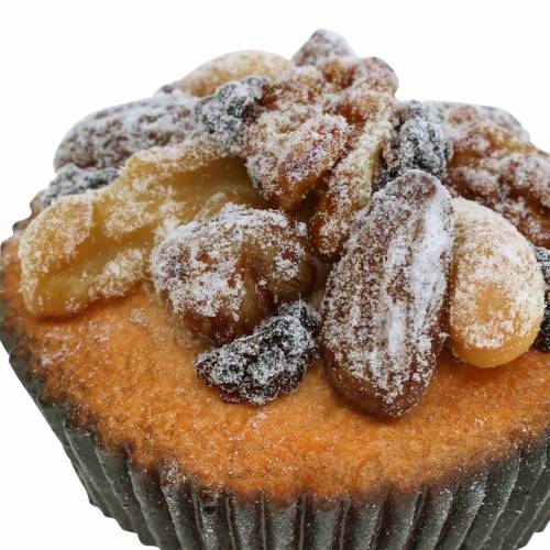 Floristik24 Muffins com nozes artificiais 7cm 3pcs