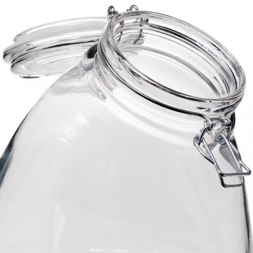 Floristik24 Frasco de biscoito grande e transparente de 22 cm