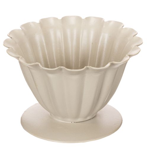 Tigela, cálice, cálice floral, decoração cor creme, 9 cm comprar | Floristik24.pt