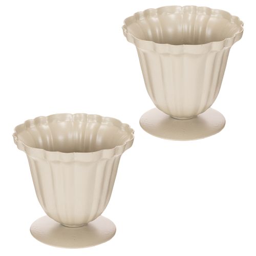 Tigela decorativa, troféu cor creme, pequena, 10 cm | Floristik24.pt