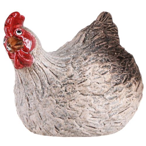 Itens Figura engraçada de decoração de Páscoa de frango decorativo em cerâmica 16×12×12cm