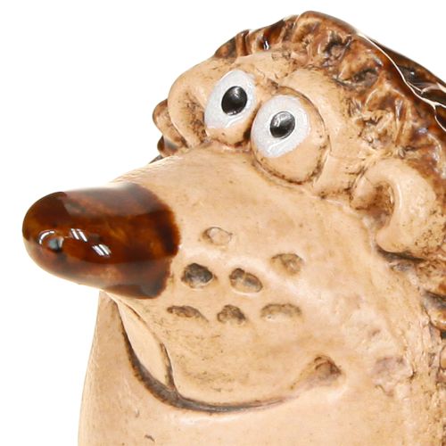 Itens Figura de decoração de ouriço de cerâmica, decoração de outono, pintada à mão, H7cm, 3 peças