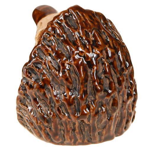Itens Figura de decoração de ouriço de cerâmica, decoração de outono, pintada à mão, H7cm, 3 peças