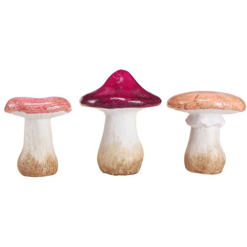 Itens Decoração de cogumelos em cerâmica decoração de outono rosa cerâmica Ø8/8,5/9cm 3 un