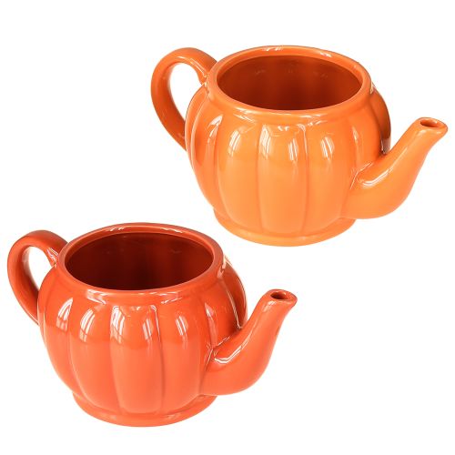 Floristik24 Bule de cerâmica laranja sortido 21,5×13×10cm 2 peças