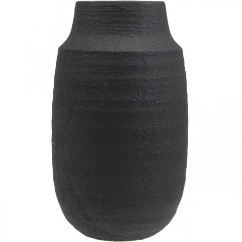 Itens Vaso de cerâmica vaso de flores preto vasos decorativos Ø17cm Alt.34cm
