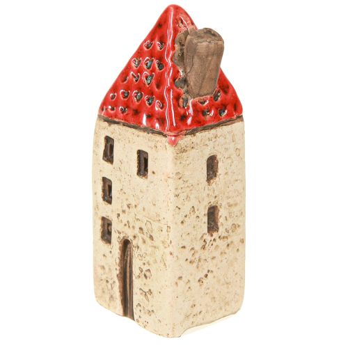 Floristik24 Casas de cerâmica, pequenas casas decorativas, decoração de outono, H8cm, 6 peças