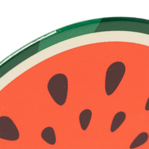 Itens Conjunto de porta-copos em formato de frutas, decoração de mesa, para cozinha e sala de estar, 10 cm, 6 peças.