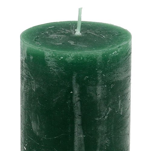 Floristik24 Vela verde escuro 50 mm x 80 mm tingida 12 unidades