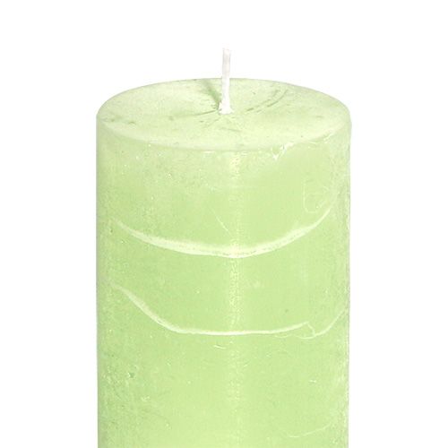 Itens Vela Verde Lima Verde claro 50×100mm cor sólida 4 un