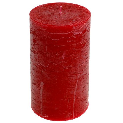 Itens Vela vermelha 85mm x 200mm vela pilar cor sólida 2 unidades